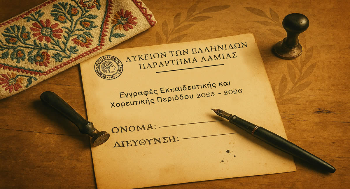 Έναρξη Εγγραφών και Μαθημάτων Περιόδου: 2025 - 2026